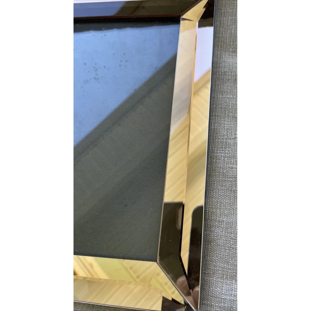 Walter Le Productions Glass Picture Frame Standing Vintage Photograph Rose gold